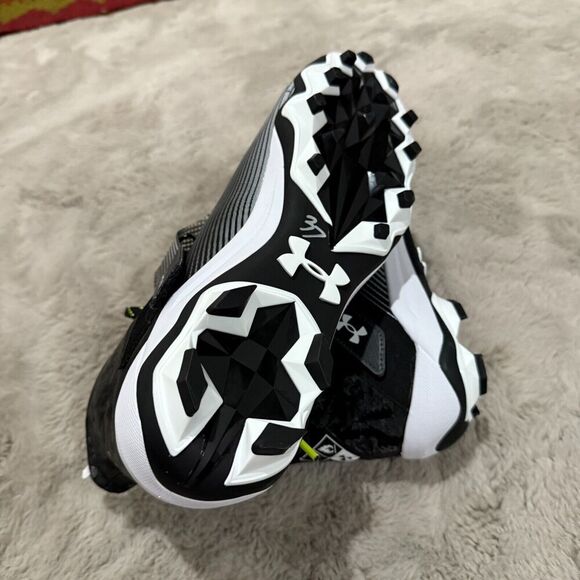 Under Armour MC Highlight Clone Men\'s Football Cleats - Black/White/Volt Size 12 main image 5